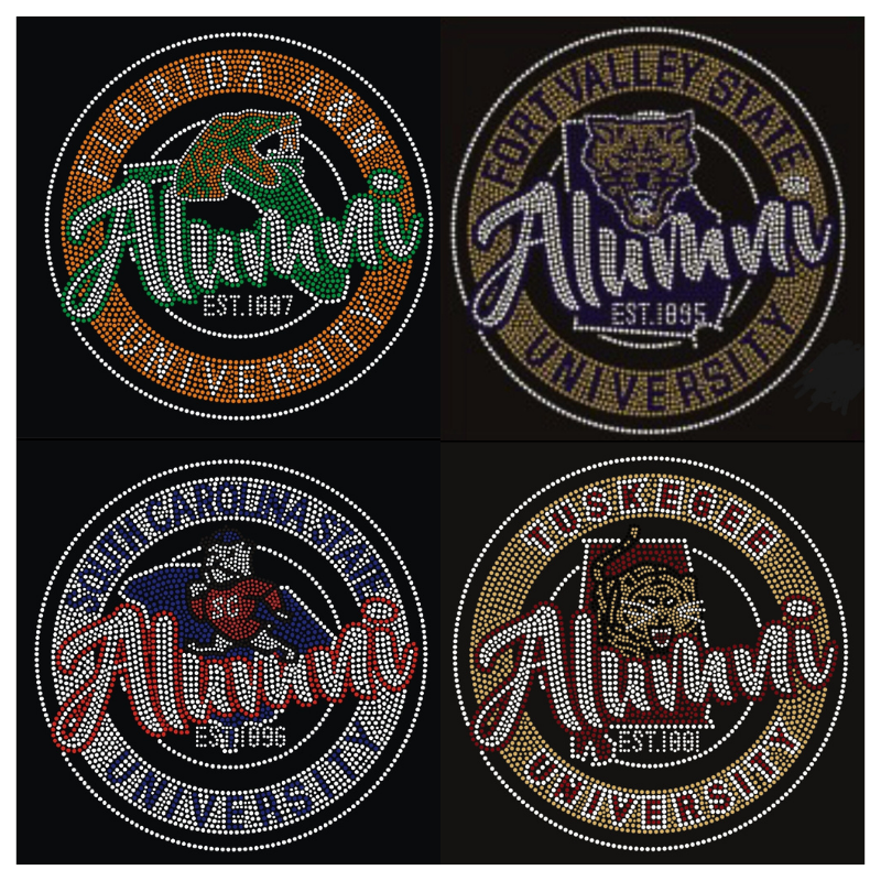 HBCU Alumni Bling Shirt – Black Ladies Tee